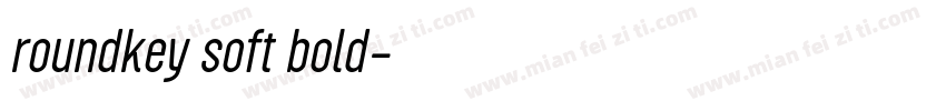 roundkey soft bold字体转换